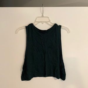 ASOS Dark Green Muscle Crop Top